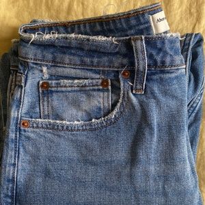 Abercrombie curve love high rise mom jeans